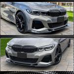 BMW 3 Series G20 320i 330i M Sport M340i Front Bumper Lip Carbon Fiber
