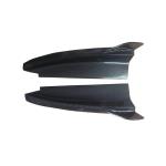 Mercedes-Benz C205 A205 Carbon Fiber Rear Bumper Splitters 2015–2019