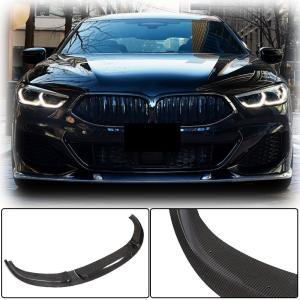 BMW 8 Series G14 G15 G16 840i M Sport M850i 2018-2021 Front Bumper Lip Dry Carbon Fiber