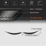 Infiniti Q60 Q60S 2017-2022 Front Headlight Eyebrows Lamp Eyelids Dry Carbon Fiber