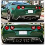 C6 Caron Fiber Rear Bumper Diffuser for Chevrolet Corvette C6 ZR1 2006-2013 | Rear Bumper Lip Apron Lower Diffuser Splitters Canard Protector