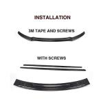 Carbon Fiber Side Skirts and Front Lip and Rear Spoiler for 2009-2013