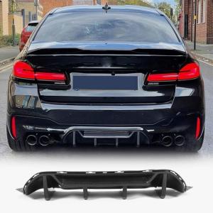 BMW 5 Series F90 M5 Pre-LCI 2018-2020 Rear Bumper Diffuser Lip Carbon Fiber