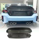 Carbon Fiber Rear Trunk Lid Cover Compatible with BMW 2 Series G87 M2 Coupe 2-Door 2023-2025 Replacement Rear Trunk Spoiler Boot Panel Cover Trim Bodykit
