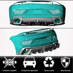 2022–2023 Audi R8 Gen2 Facelift Prepreg Dry Carbon Fiber Rear Bumper Diffuser