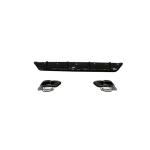 BMW X6 G06 23-24 Rear Bumper Diffuser with Tail Pipe Tips Glossy Black ABS