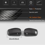 BMW 5 Series E60 E61 Carbon Fiber Add-on Side Rearview Mirror Cover Caps Pair