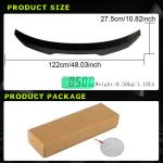 BMW 3 Series G20 G28 G80 M3 Rear Trunk Spoiler Dry Carbon Fiber