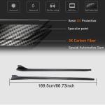 Porsche 718 (982) Boxster Cayman 2016-2019 Side Skirts Carbon Fiber