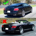 Bentley Continental GT W12/V8 2nd Gen Coupe 2012-2017 Rear Middle Window Spoiler Carbon Fiber
