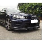 Volkswagen VW Golf 7 MK7 R R-line 2014-2016 Front Bumper Lip Carbon Fiber