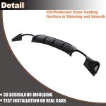 Gloss Black Rear Diffuser Compatible with BMW F32 F33 F36 M Sport 2014-2020 Glossy Black Rear Quad Diffuser Lower Bumper Lip Spoiler Body Kit Factory Outlet