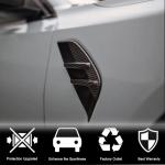 For BMW 3 Series G80 M3 Dry Carbon Fiber Side Marker Air Fender Vent Aero Flicks Trim