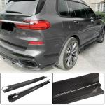 BMW X7 G07 M Sport M50i 2019-2023 Side Skirts Carbon Fiber