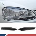 Carbon Fiber Car Front Headlamps Eyelids Headlight Eyebrows 2005-2009