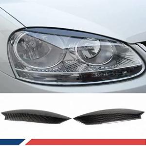 Carbon Fiber Car Front Headlamps Eyelids Headlight Eyebrows 2005-2009