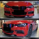 BMW 3 Series F30 M Sport 2012-2018 Front Bumper Lip Carbon Fiber