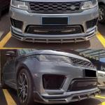 Land Rover Range Rover Sport Utility 4-Door 2014-2022 Carbon Fiber Front Bumper Lip Spoiler