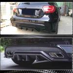 Mercedes Benz W176 Sport A45 AMG 2013-2018 Rear Bumper Diffuser Carbon Fiber