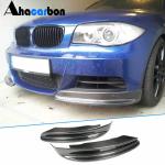 BMW 1 Series E82 E88 120i 125i 130i 135i M Sport 2008-2013 Front Bumper Splitters Carbon Fiber