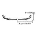 BMW X3 G01 IX3 X4 G02 2022-2024 Front Bumper Lip Carbon Fiber