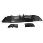 Mercedes Benz CLA Class (W117) C117 Sport CLA45 AMG Pre-facelift 2013-2016 Rear Bumper Diffuser Carbon Fiber
