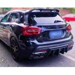 Mercedes Benz GLA Class X156 GLA45 AMG Sport Utility 4-Door 2016-2019 Rear Bumper Diffuser Carbon Fiber