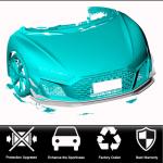 Audi R8 V10 Coupe Spyder Convertible 2Door 2023+ Front Bumper Fins Dry Carbon Fiber