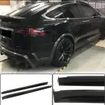 Tesla Model X 2016-2020 Front Bumper Lip Side Skirts Rear Diffuser Carbon Fiber
