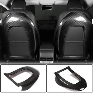 Tesla Model 3 2016-2022 Racing Seat Back Covers Dry Carbon Fiber