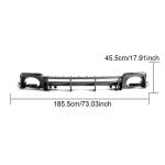 Audi R8 Coupe 2022-2023 Rear Bumper Diffuser Dry Carbon Fiber