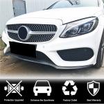 Mercedes Benz W205 C205 A205 Sport C43 Pre-facelift 2015-2019 Front Bumper Lip Carbon Fiber