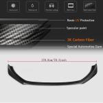 Audi A6 C7 Base Sedan Pre-facelift 2012-2015 Front Bumper Lip Carbon Fiber