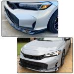 Gloss Black Front Lip Spoiler Compatible with Honda Accord 11th 2025UP PP Front Lip Splitter Air Dam Bumper Protection Spoiler Splitter 3PCS