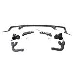 2019–2022 Audi Q8 / SQ8 Black PP Rear Bumper Diffuser with Exhaust Trim Tips