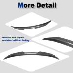 Carbon Look Trunk Spoiler for Audi A5 F5 Sportback 4-Door 2017-2024 | PSM-Style Rear Lip Wing ABS With Carbon Fiber Pattern Exterior Accessory Drill-Free Adhesive Mounting, Factory-Molded Fitment
