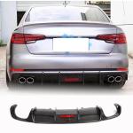 Audi A4 B9 S Line / S4 Sedan Carbon Fiber Rear Bumper Diffuser 2017–2019