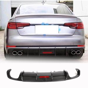 Audi A4 B9 S Line / S4 Sedan Carbon Fiber Rear Bumper Diffuser 2017–2019