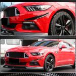 Ford Mustang 2015-2017 Front Bumper Vents Carbon Fiber