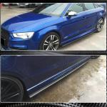 Audi S3 A3 Sline 8V 8V.5 Sedan 2014-2019 Side Skirts Carbon Fiber