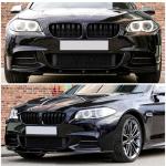 Carbon Pattern Front Lip for BMW 5 Series F10 M Sport 2011-2016 Front Bumper Lip ABS Auto Chin Spoiler Splitter Protector