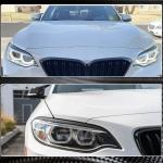 BMW 2 Series F22 F23 F87 M2 2014-2020 Headlight Eyebrows Lamp Eyelids Dry Carbon Fiber