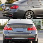 BMW 3 Series F30 2012-2018 Rear Trunk Spoiler Glossy Black ABS
