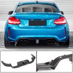 BMW 2 Series F87 M2 M2C 2016-2020 Rear Bumper Diffuser Carbon Fiber (With LED Brake Light)