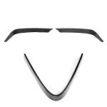 Real Carbon Fiber Front Canards Kit for Alfa Romeo Giulia Base Sedan 2015-2023 Front Bumper Headlight Eyelids Eyebrows Covers Front Grille