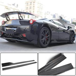 Ferrari 458 Italia Spider 2-Door 2011-2013 Side Skirts Carbon Fiber
