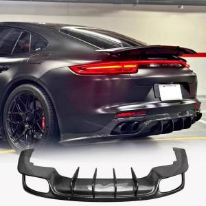 Porsche Panamera 971.2 2017-2026 Rear Bumper Diffuser Lip Spoiler Carbon Fiber