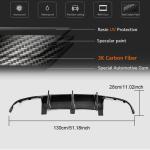 Mercedes Benz C Class W204 C63 AMG Pre-facelift 2008-2011 Rear Bumper Diffuser Carbon Fiber