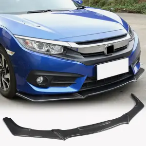 Honda Civic Coupe 2016-2018 Front Bumper Lip Carbon Fiber