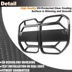 Dry Carbon Fiber Front Bumper Grille for BMW G22 G23 430i Coupe Convertible 2Door 2021-2023 Auto Racing Grid Front Kidney Grille Factory Outlet